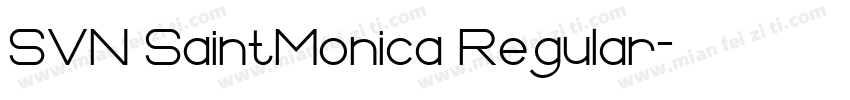 SVN SaintMonica Regular字体转换